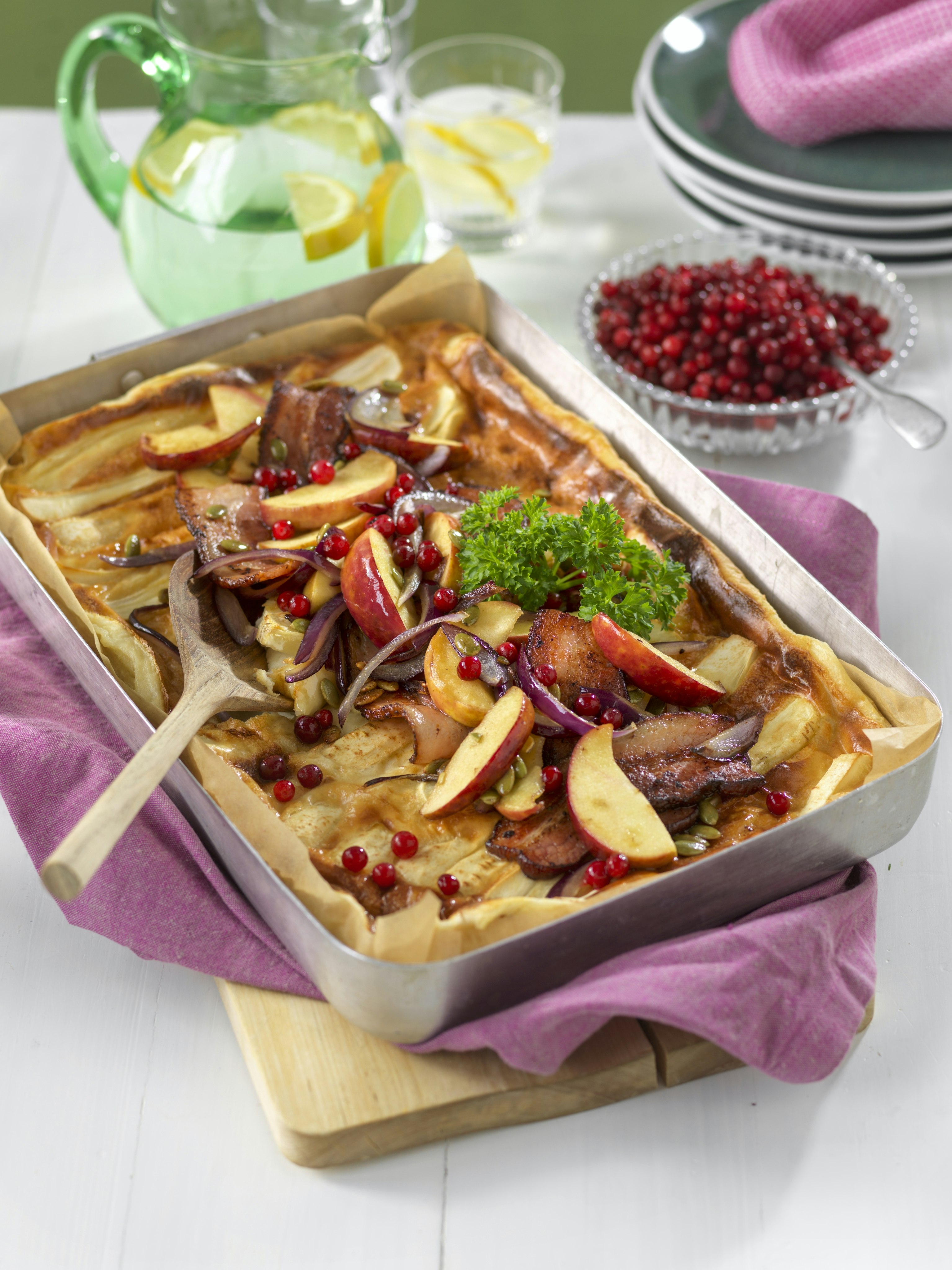 Ugnspannkaka med palsternacka och fläsk