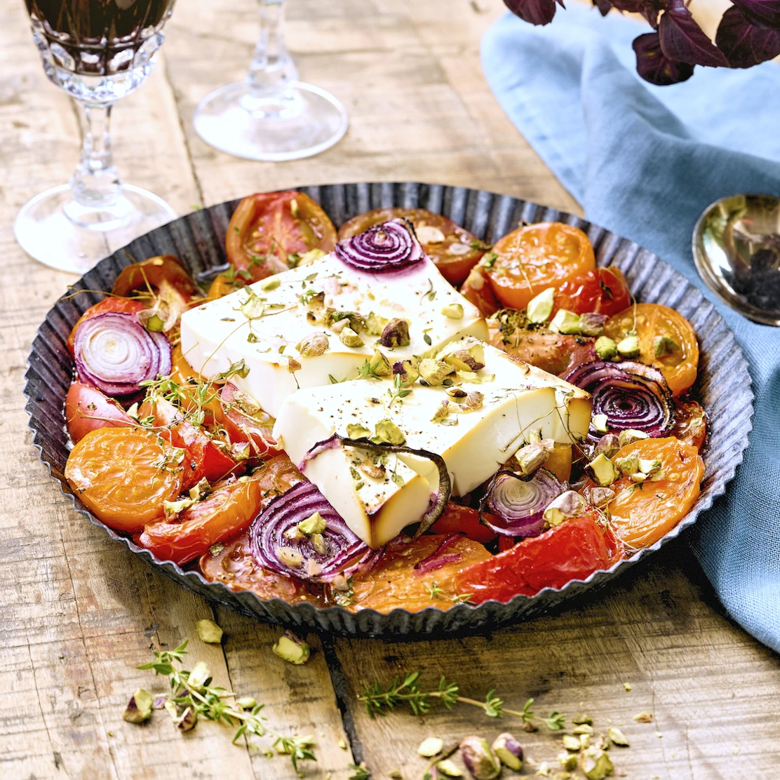 Ugnsbakad Fetaost Med Tomater Och L k ugnsbakad-fetaost-med-tomater-och-l-k