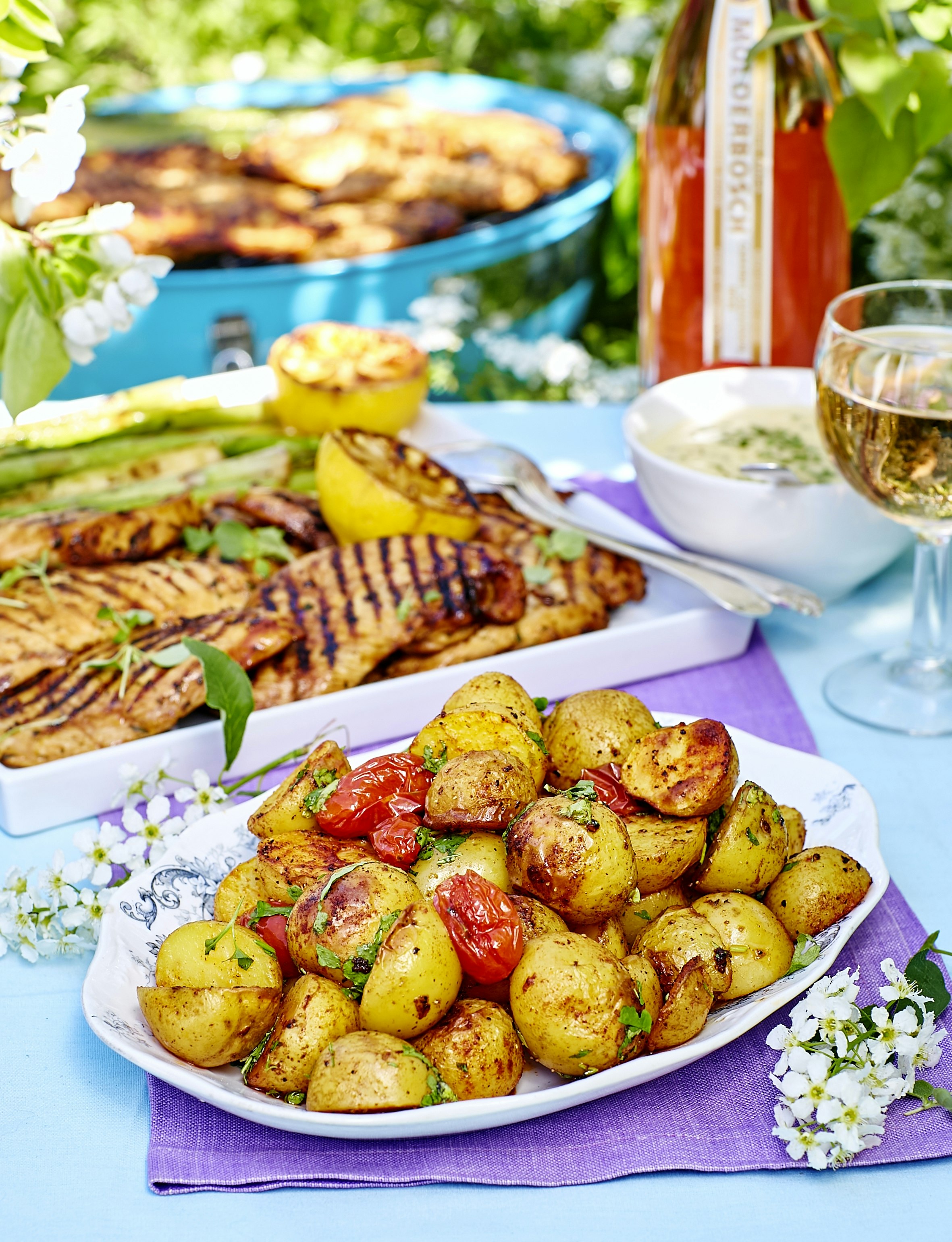 Ugnsstekt örtpotatis