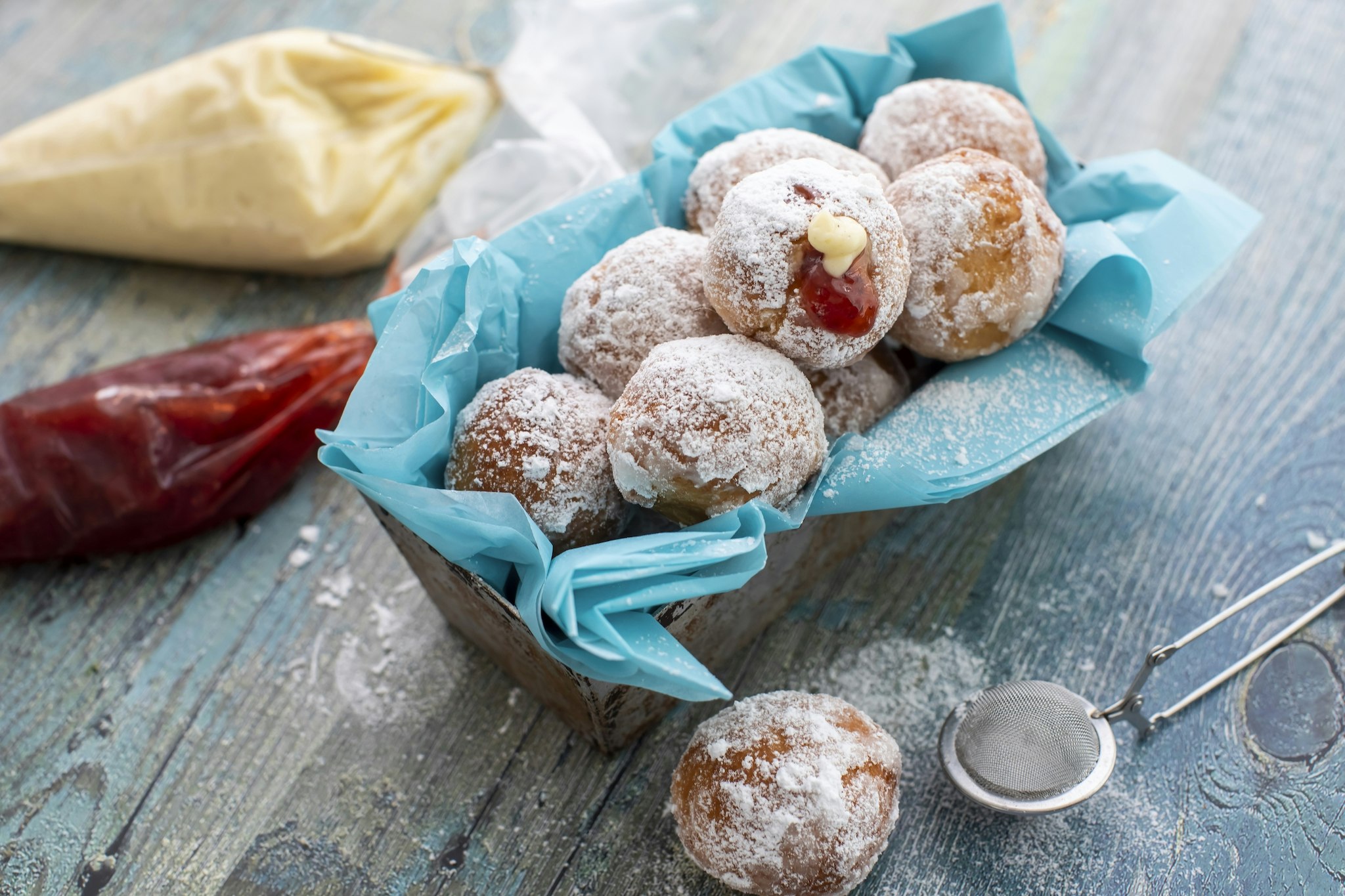 Vaniljmunkar med sylt