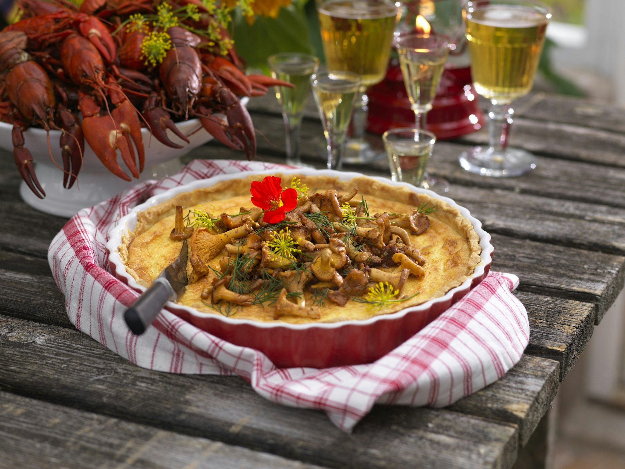 Västerbottenspaj med kantareller