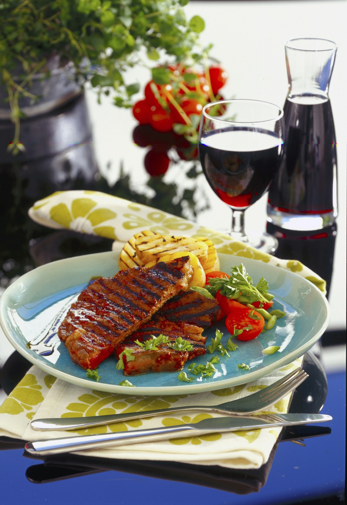 Whiskymarinerad grillad entrecôte