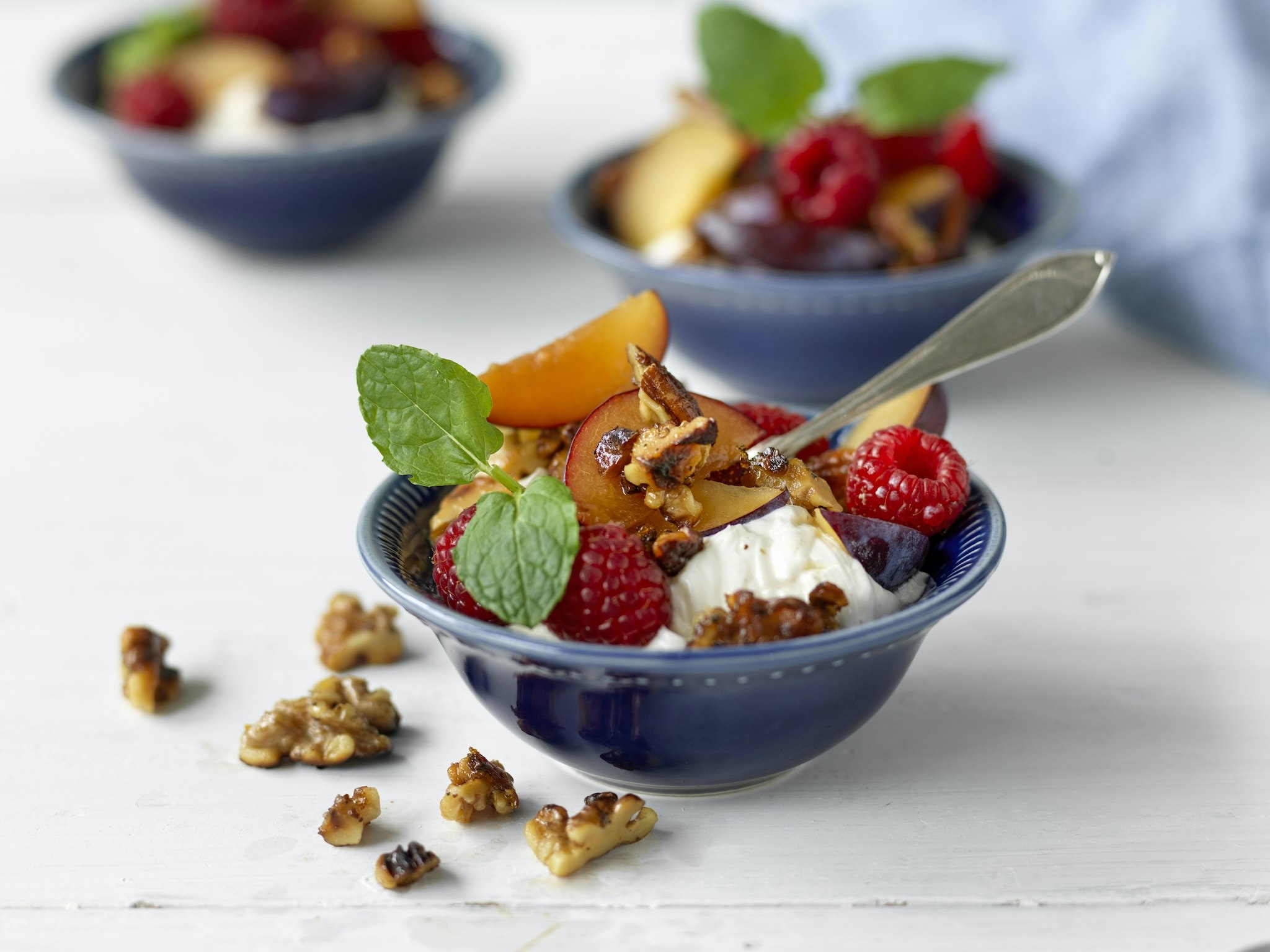 Yoghurtdessert med bär